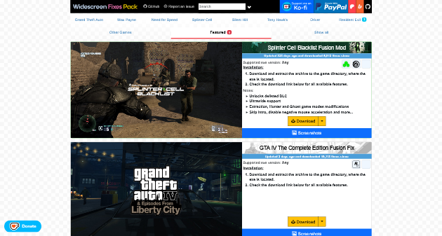 Widescreen Fixes Pack